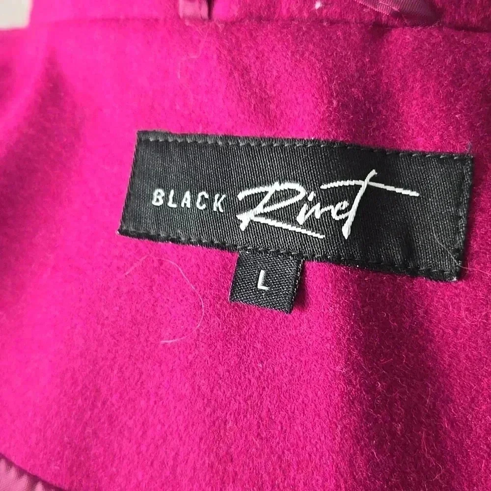 Women's Fuchsia Double-Breasted Jacket - Picture 8 of 9